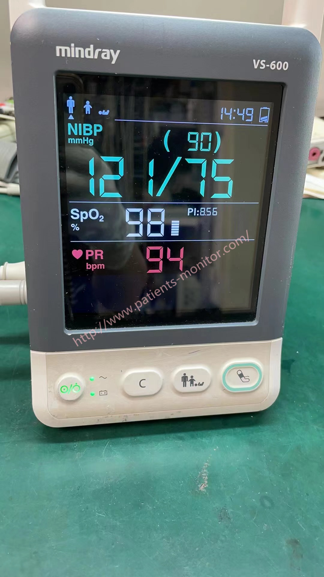  Used Mindary VS-600 VS600 Vital Signs Patient Monitor For Adult Pediatric Neonatal Manufactures