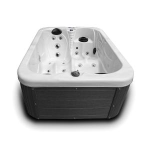  2 Lounges Freestanding Whirlpool Massage Hot Tub Spa Bathtub For Villa Manufactures