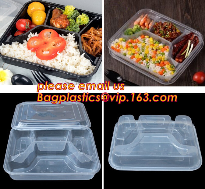  Supermarket display wholesale storage fruit food defrosting plastic tray,manufacturer supply bpa free reusable 3 compart Manufactures
