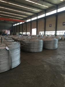  99.5% purity Al Aluminum Wire Rod ASTM B 233 Standard For Cable application Manufactures