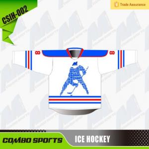  Long Sleeve Team Ice Hockey Jersey Uniform Chest Width 65-87.5cm Manufactures