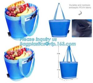  promotional 16 cans insulated cooler tote bag outdoor picnic lunch freezable bag for camping beach travel bags, bagplast Manufactures