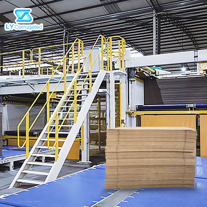 3/5/7 Ply Corrugated Cardboard Production Line 300M/MIN 50KW Down Stacker Dry End Manufactures