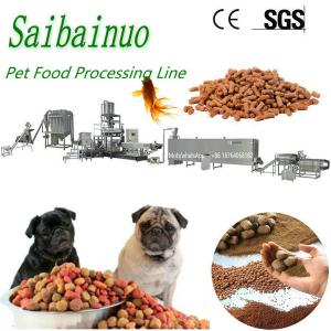  Fully Automatic Stainless Steel Twin Screw Pet Dog Food Extruder Processing Machine Manufactures