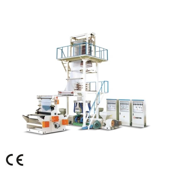  HDPE LDPE Poly Plastic Film Extruder Machine , Plastic Film Extrusion Machine 320KG/Hr Manufactures