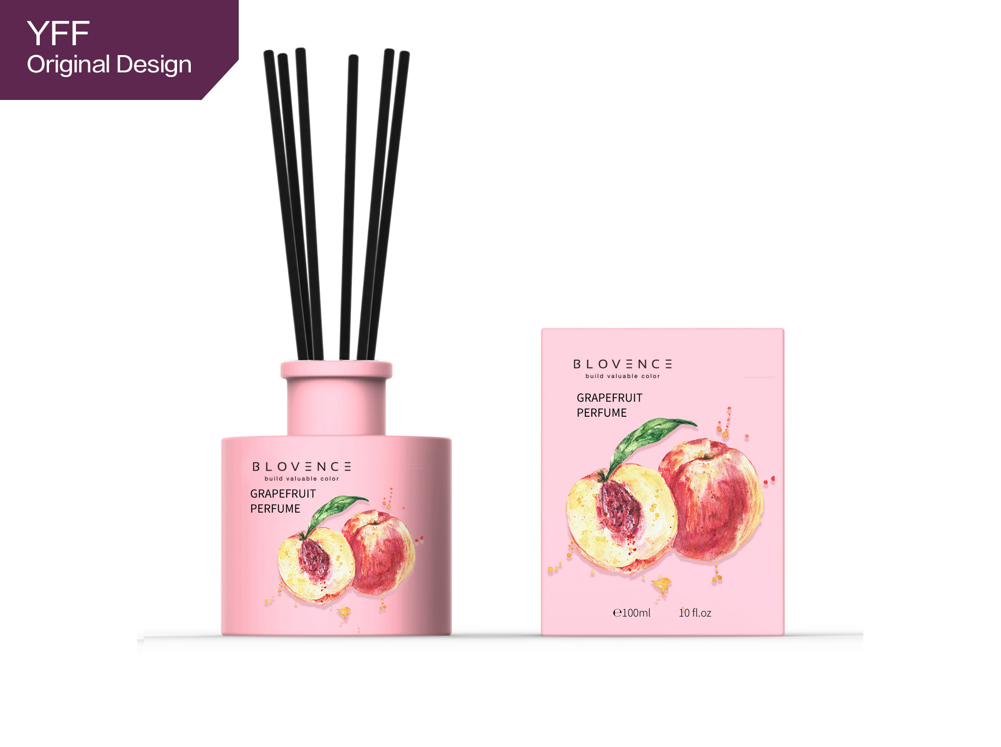 Room Fragrance Reed Diffuser LIVELY 200ml Female Fruity  Daily FOB