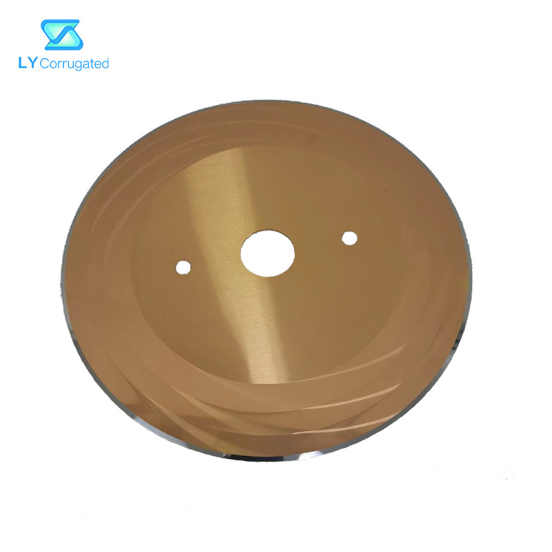  90.0-92.5hra Golden Coated Circular Slitter Blades For Paper Cutting Slitter Machine Manufactures