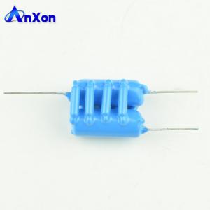 High voltage ceramic capacitor array with blue epoxy resin coating