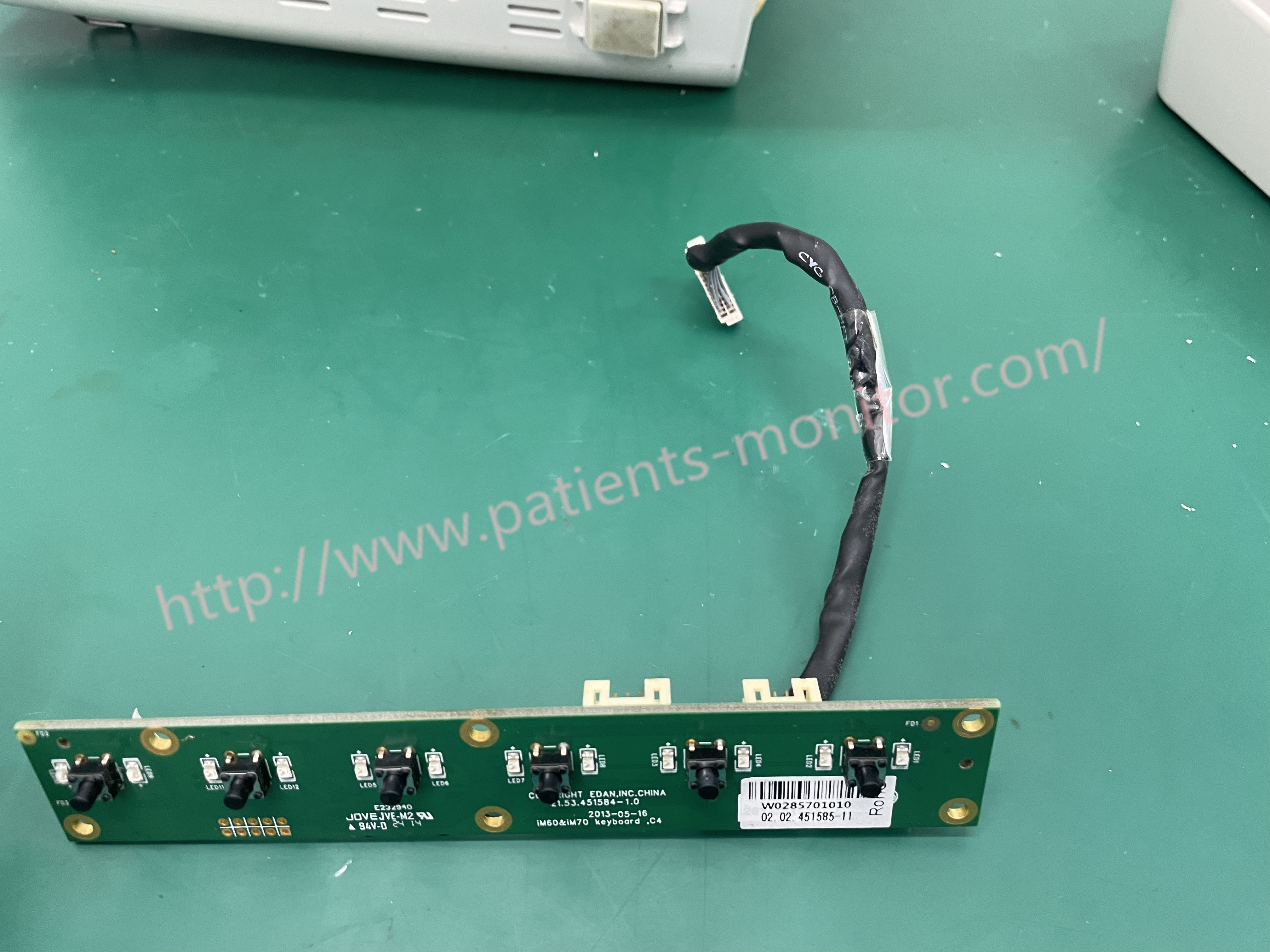  02.03.451585-11 Patient Monitor Parts Keypad Board Used Condition Manufactures