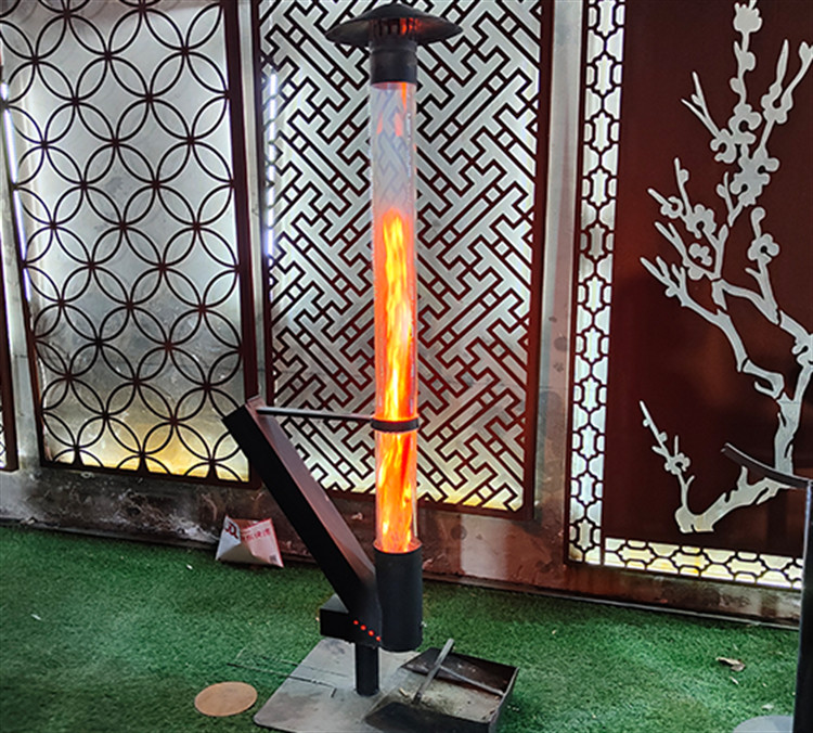 Buy cheap Outdoor Freestanding Patio Heater Portable Modern Wood Pellet Stoves 140cm from wholesalers