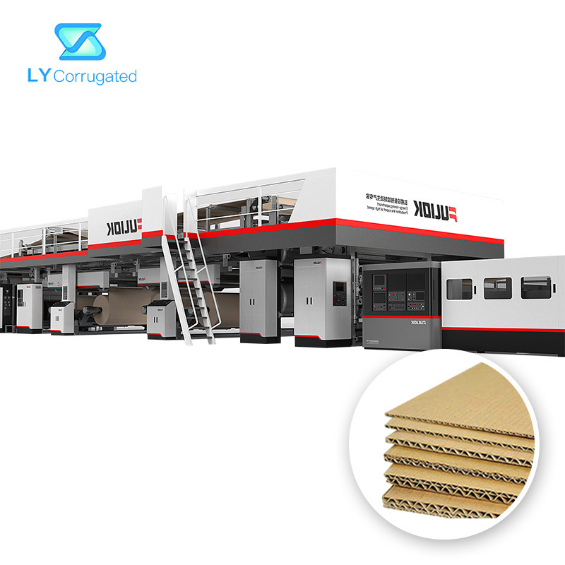  High Speed 2/3/5/7/9 Ply Corrugated Cardboard Production Line Manufactures