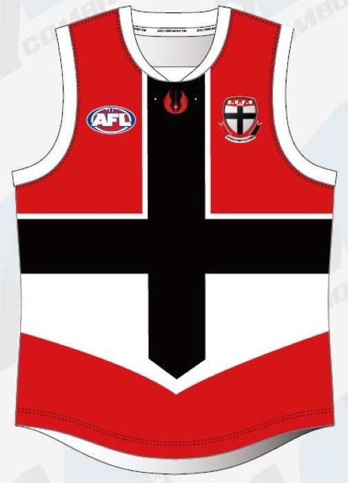  100% Polyester 300gsm Aussie Rules Jersey Red Afl Football Jumpers Manufactures