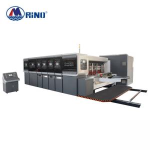  Automatic Carton Box Four Color Flexo Printing Machine With Slotter Manufactures