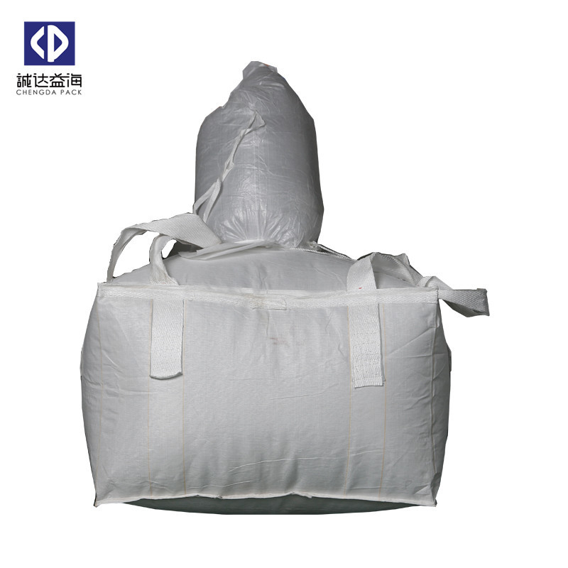  White Polypropylene FIBC Bulk Bags / 1 Ton Super Sacks For Copper Powder Packing Manufactures
