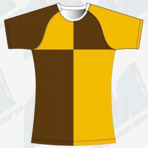  2XL Mens Rugby Shirts , 300gsm Powersports Short Sleeve Rugby Jersey Manufactures
