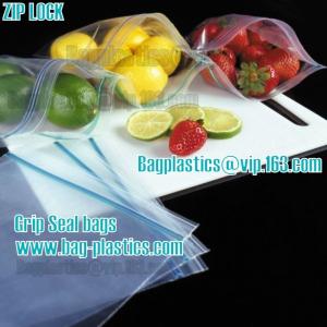  Grip seal bags, Zipper, Zip, Zip Lock, Slider, Reclosable, Reusable, Resealable Manufactures