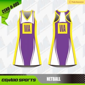  Fast Dry Sublimated Female Netball A Line Dress XS-5XL Size Manufactures