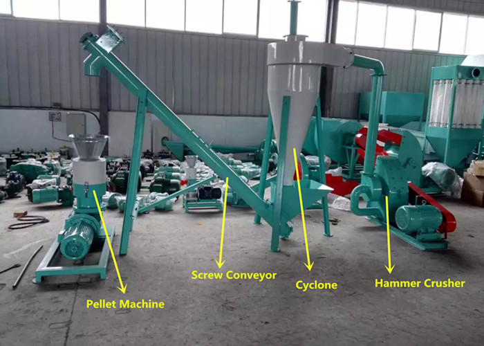  Complete 500kg/H 1000kg/H Animal Feed Manufacturing Machine Manufactures