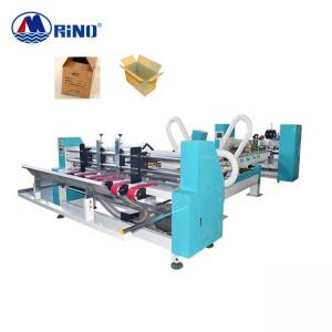 RINO 17KW Automatic Folder Gluer Stitcher Machine , 7ply Carton Folding Gluing Machine Manufactures