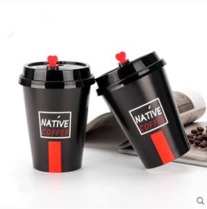  12 Oz Black Single Wall Paper Cups For Milk / Tea Food Grade Manufactures