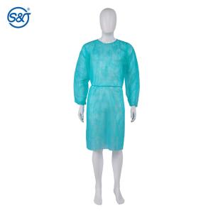  Wholesale Medical Disposable Lab Coats SMS Non Woven PP Stretchable Surgical Lab Gown Hospital Uniform Manufactures