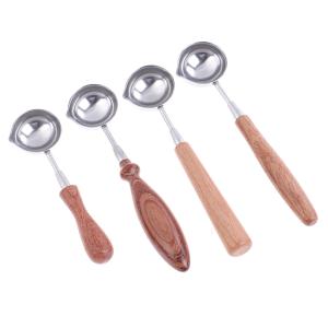  Sealing Wax Spoon Wood Handle Retro Wax Stamping Spoons Invitation Cards Decorative Stamps Craft Manufactures