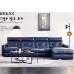 Italian-Style Sofa Cinema Living Room Minimalist Combination First Layer Cowhide