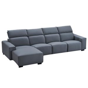  Italian Living Room Smart Sofa Modern Simple Left And Right Corner Napa Leather Electric Sofa Manufactures