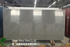  Factory Gray Quartz Stone Slabs Countertop Manufactures
