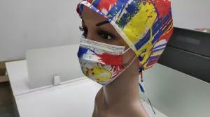  S&amp;J 3 ply disposable printed face mask african custom logo printed medical surgical face mask printed Manufactures