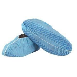  Elastic Stripe Disposable Protective Clothing Non Slip Shoe Covers Manufactures