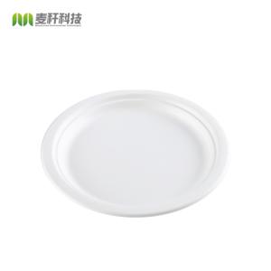  Compostable disposable bagasse food container biodegradable sugarcane tableware Bagasse Square Plate Manufactures