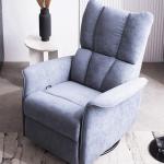 New Functional Electric Single-Seat Fabric Sofa Modern Minimalist Gray Rockable