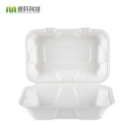 Biodegradable sugarcane bagasse disposable compostable clamshell take away food