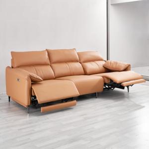  New Modern Minimalist Designer Leather Sofa Living Room Three-Position Armrest Folding Multifunctional Sofa Manufactures