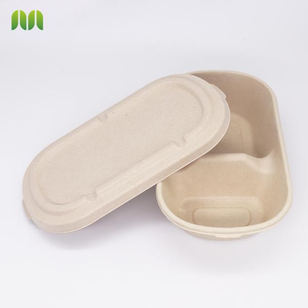 Clamshell Biodegradable Food Container , Eco Friendly Disposable Takeaway