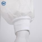Knitted Collar SMS Medical Scrub Jackets White Nurse Scrub Jacket Leading