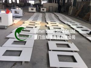 Pure White Quartz Vanity Top Manufactures