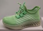 Good Quality Children Breathable Sport Running Shoes with Flyknit Upper Kids