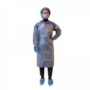  Tear Resistant Disposable Protective Clothing Standard Sms Isolation Gown Manufactures
