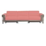 New Leather Art Functional Sofa Metal Frame Modern Minimalist Usb Leather