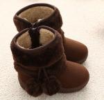 Kids Warm Fur Winter Snow Boots For Outdoor Anti Slip