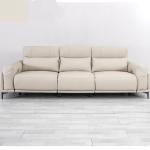 Living Room Leather Small Apartment Straight Row Leisure Sofa Designer Creative