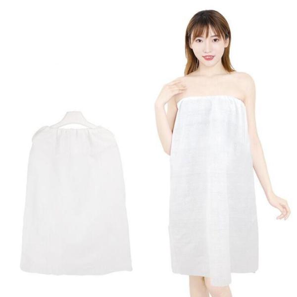 S&J Non woven fabric Women Ladies Wearable Super Soft disposable Dress Bath