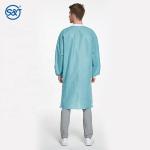 S&J Disposable Lab Coats Hospital Uniforms Full Length Lab Jacket and Medical