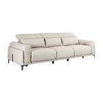Living Room Leather Small Apartment Straight Row Leisure Sofa Designer Creative
