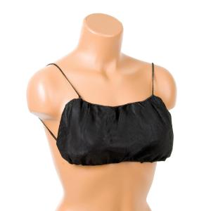  S&amp;J Women Sexy Bra Disposable bra and panties SJ Manufacturer OEM Wholesale Disposable Black Shoulder Straps Bra for Spa Massage Manufactures
