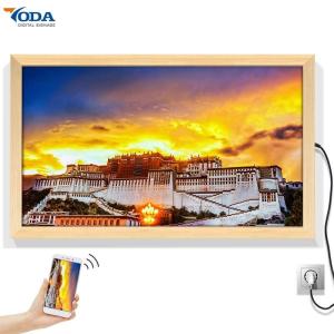  Wood Smart Digital Picture Frame Widescreen 1920*1080P Android OS Opening System Manufactures
