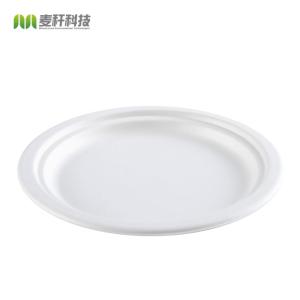  Biodegradable Food Container Bagasse Round Plates Manufactures