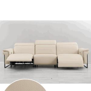  Italian Minimalist First Layer Cowhide Contact Surface Leather Sofa Unique Design Living Room Straight Combination Sofa Manufactures